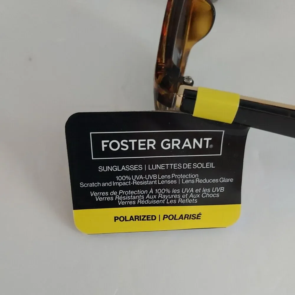 Foster Grant Women's Sunglasses - Polarized - Tortoiseshell - 100% UVA-UVB - NEW